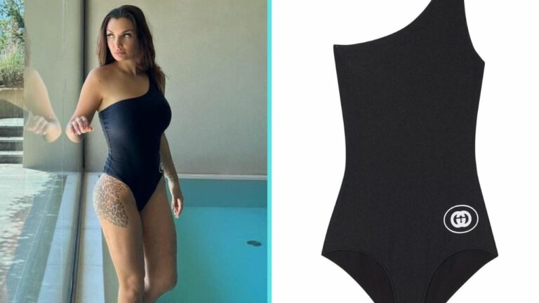 Per Elettra Lamborghini il costume è monospalla: così sembra una sirena!