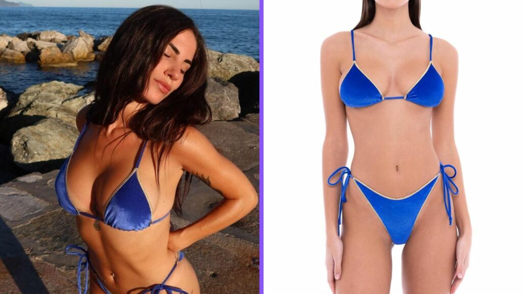 Bikini blu elettrico per Giulia De Lellis: lei lo adora, noi approviamo!