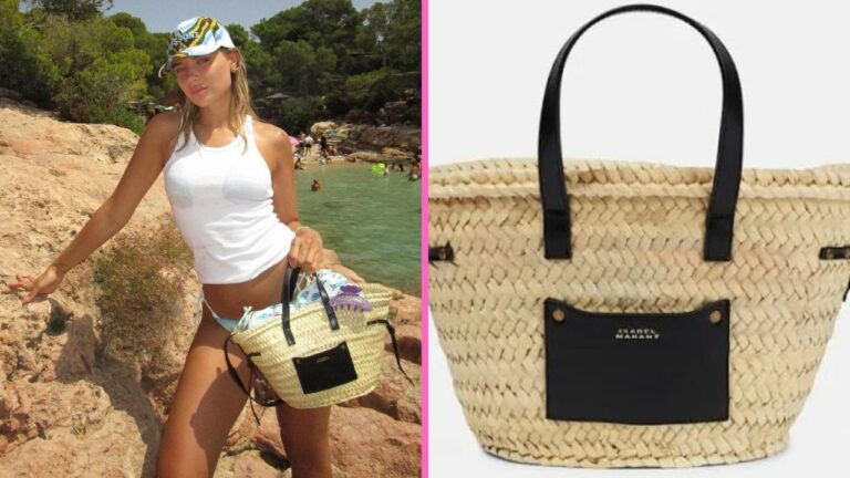 Borse spiaggia 2023: quella di Veronica Ferraro non passerà mai di moda