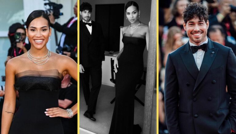 Chic in total black, Luca Vezil e Virginia Stablum escono allo scoperto