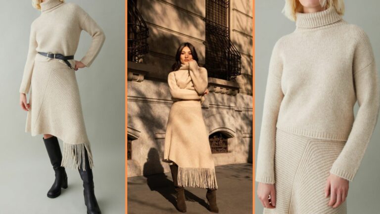 La gonna cozy-chic di Mariasole Pollio è calda come una coperta