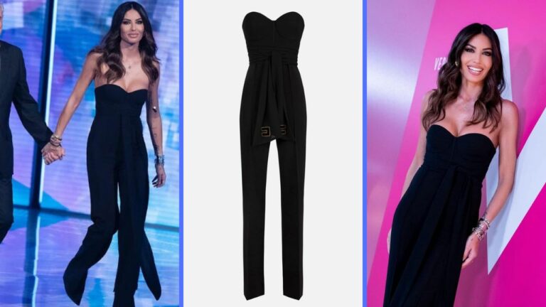 Elisabetta Gregoraci è la più bella di tutte con la tuta hot senza spalline