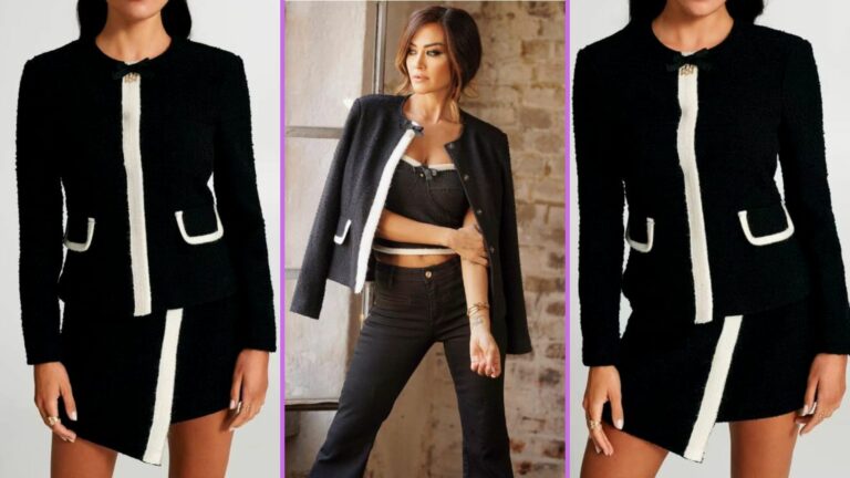 La giacca di Giorgia Palmas è la più chic della moda autunno inverno 2023