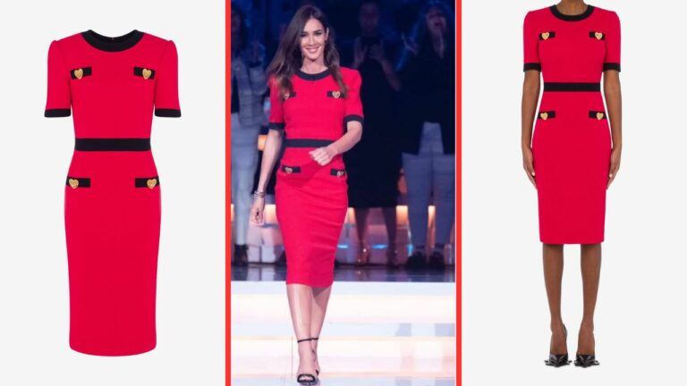 Silvia Toffanin indossa l’abito di tendenza dell’autunno 2023