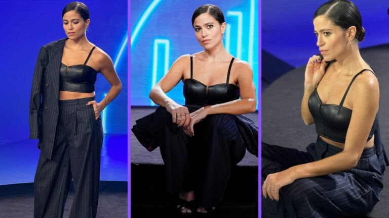 Il completo gessato di Veronica Gentili è il più cercato della stagione