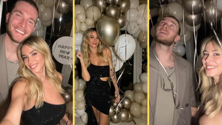 Diletta Leotta festeggia col suo Loris fasciata nello stupendo vestito one shoulder