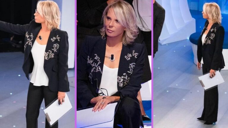 Maria De Filippi elegantissima in Alexander McQueen fa il boom di ascolti