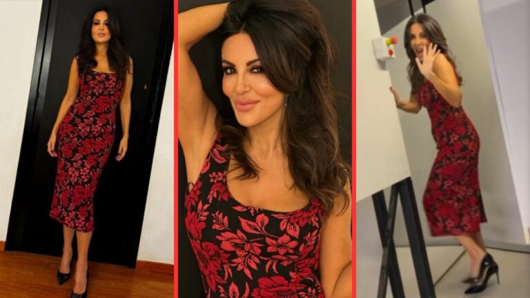 Colpo di “testa” per Sabrina Ferilli che conquista con l’abito pieno di fiori