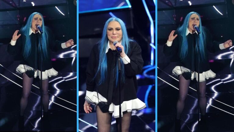 Loredana Bertè a Sanremo voto 10 e lode per il look e le gambe