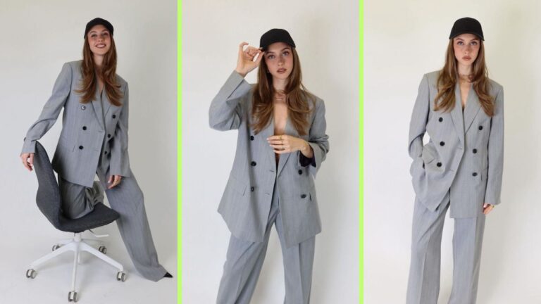 Il completo gessato è una regola: facciamoci ispirare da Martina Strazzer